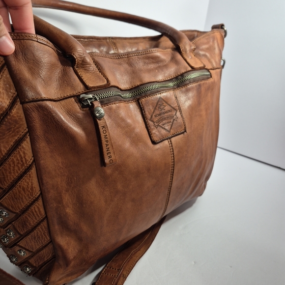 Kompanero Leather Bag Crossbody Sling Purse Large Western Wear - Picture 7 of 16